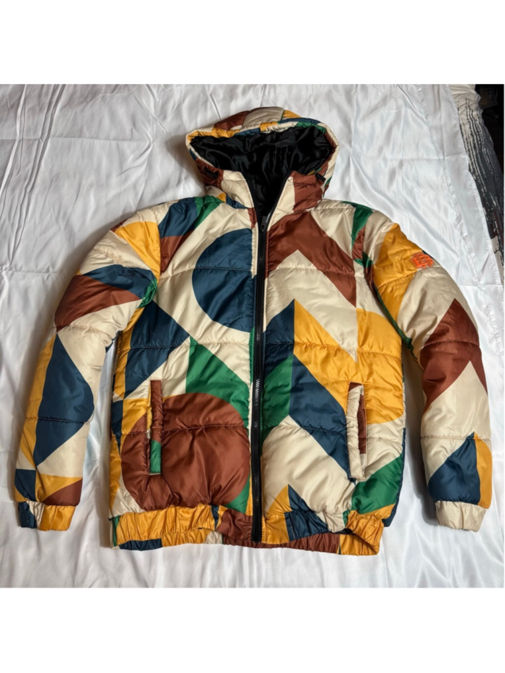 Men's Reason Puffer Jacket M Multi-color Geometric Print